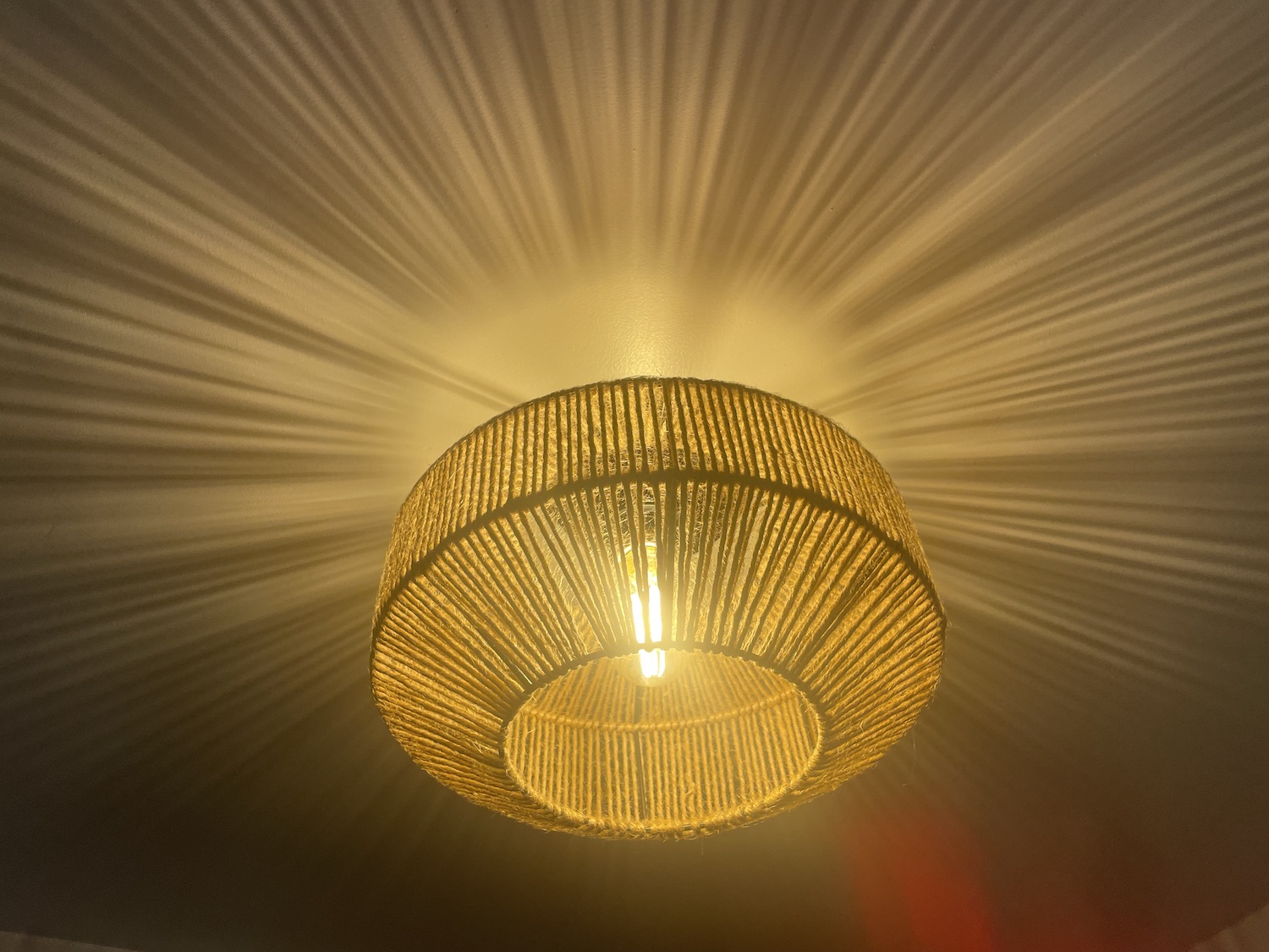 Ixchel Lighting on Ceiling with Sunburst Effect
