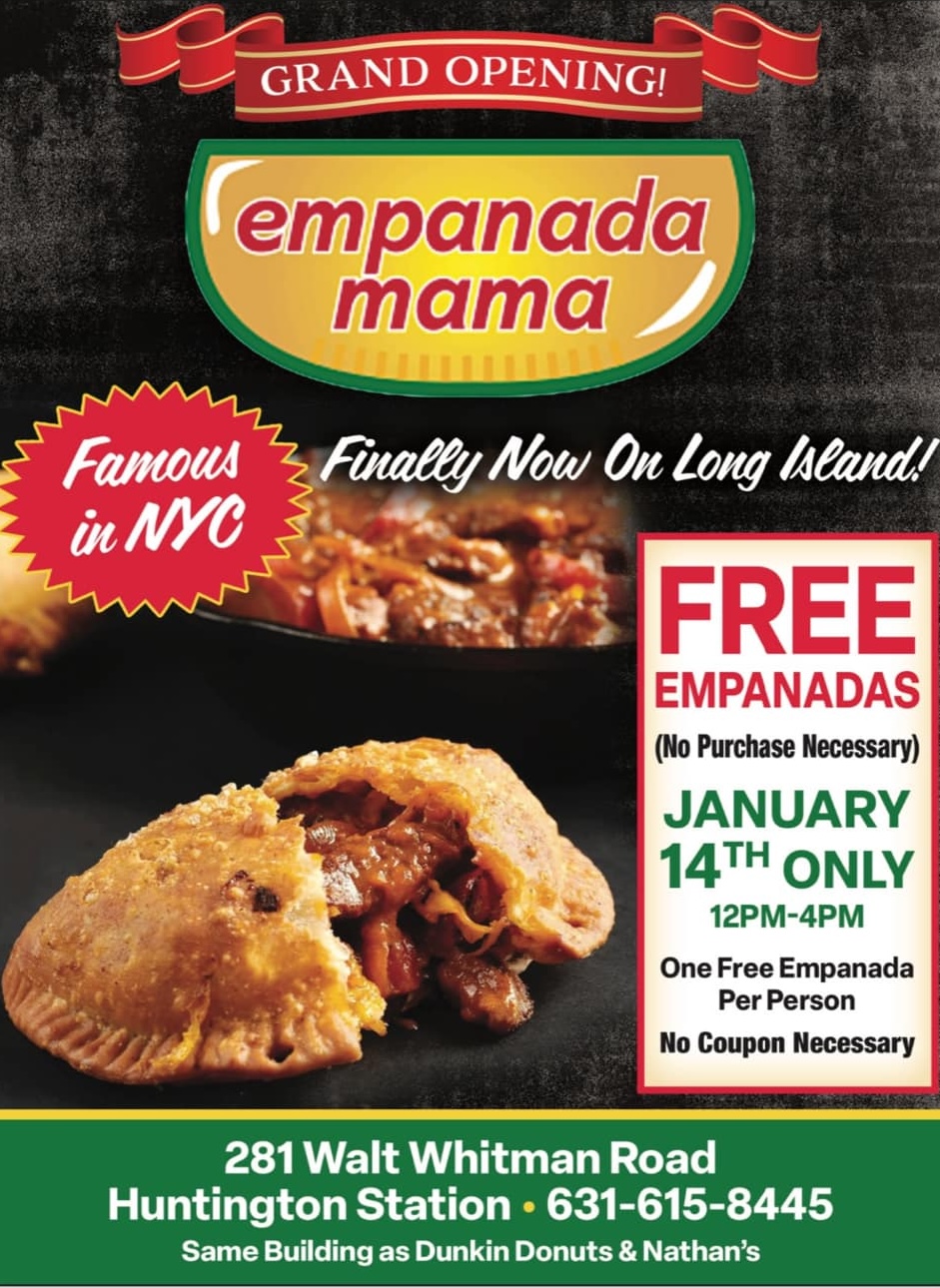 Free Empanadas at Empanada Mama in Huntington Station Long Island Restaurants