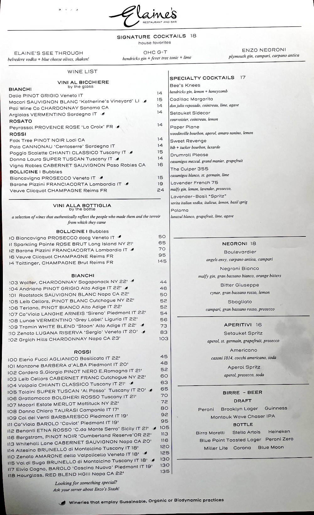 Take A Sneak Peek Inside Elaine’s Restaurant and Bar in East Setauket